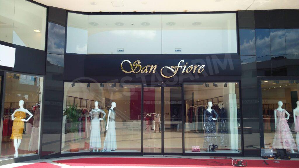 gold paslanmaz kutu harf