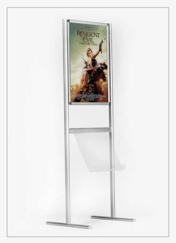 BROŞÜRLÜKLÜ AYAKLI POSTER PANO (RONDO)